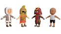 create a low poly 3d character model using blender