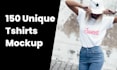 create 150 unique HD tshirt mockup