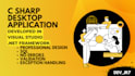 develop c sharp desktop application in visual studio with database