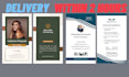 vertical business card design