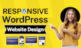 create a responsive wordpress website design or blog
