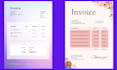 design custom invoice templates