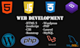 do responsive frontend web development HTML CSS js bootstrap