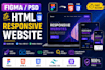 convert figma PSD to responsive HTML CSS bootstrap tailwind