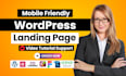 create wordpress landing page elementor landing page using elementor pro