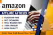 write SEO optimized amazon affiliate articles and blogs with buying guide