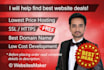 find best domain name, hosting deal, SSL and web development