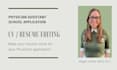 edit your resume or CV for your pa school application