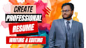 write a professional CV or resume for you