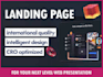 make a outstanding landing page website