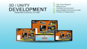 develop and design 3d and 2d game and application on unity