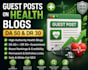 do guest post on health blogs