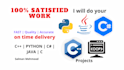 code in c oop cpp java csharp data structures and  python programming projects