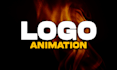 create fire logo, custom animation, fire text