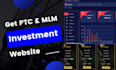 create any PTC or MLM investment website for you