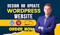 update or design responsive wordpress website using elementor pro