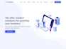 create attractive landing page in HTML, CSS and react