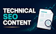 write SEO blog posts and articles for your website