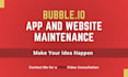do bubble io website, bubble mvp, bubble saas, bubble app as bubble developer