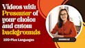 create ai videos with a presenter and custom background