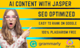 be your ai content writer with jasper