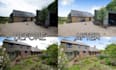 replace grass, blue sky and edit real estate images