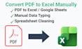 convert pdf to excel, scanned image to excel or google sheet