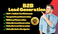 do b2b lead generation with verified emails and linkedin leads
