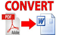 convert PDF file into word or excel