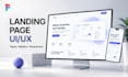 create landing page UI design and website template design