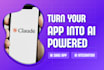 integrate ai features, chatgpt, claude into your web app or saas platform