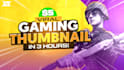 design a gaming youtube thumbnail