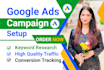 setup effective google ads, ppc campaign and display ads campaign