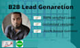 do provide b2b lead generation manually for any industry