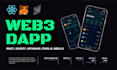 develop web3 dapp, staking dapp and solidity smart contract