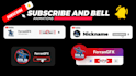 design subscribe bell and creator code animations