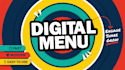 design a digital menu, digital screen, menu board, or animated menu