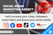 do social media marketing, boosting and guest posting