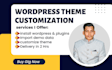 install or update wordpress theme and customize in 2 hrs