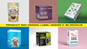 design product box design, product box design, label design, mailer box and 3d