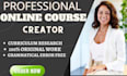 create online course, course content, course development curriculum