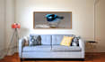 do custom wall canvas mock up design in photoshop