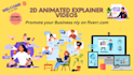 make 2d animation video or 2d animated explainer video