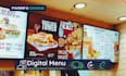 design digital animated or static menu restaurant tv display