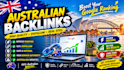build 50 quality com australian backlinks