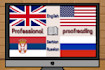 professionally proofread and edit texts in english, russian or serbian
