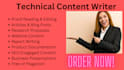 be your SEO blogposts and technical content writer