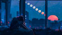 make cozy relaxing rain loop video in 24h
