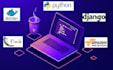 develop django, flask, python web app and deploy in server