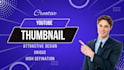 design attractive eye catchy youtube thumbnail